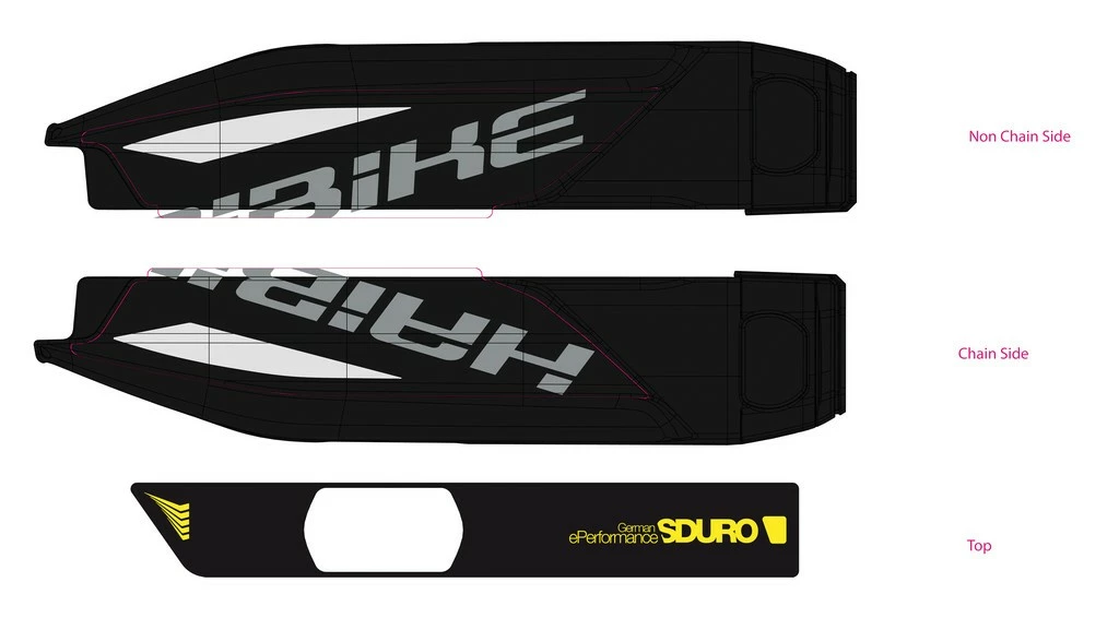 Aufkleber HAIBIKE Sduro Für Yamaha-Akku 2017 2 Aufkleber HAIBIKE Sduro Für Yamaha-Akku 2017 – Bild 2