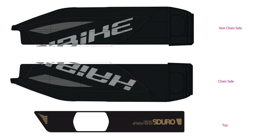 Aufkleber HAIBIKE Sduro Für Yamaha-Akku 2017 1 Aufkleber HAIBIKE Sduro Für Yamaha-Akku 2017