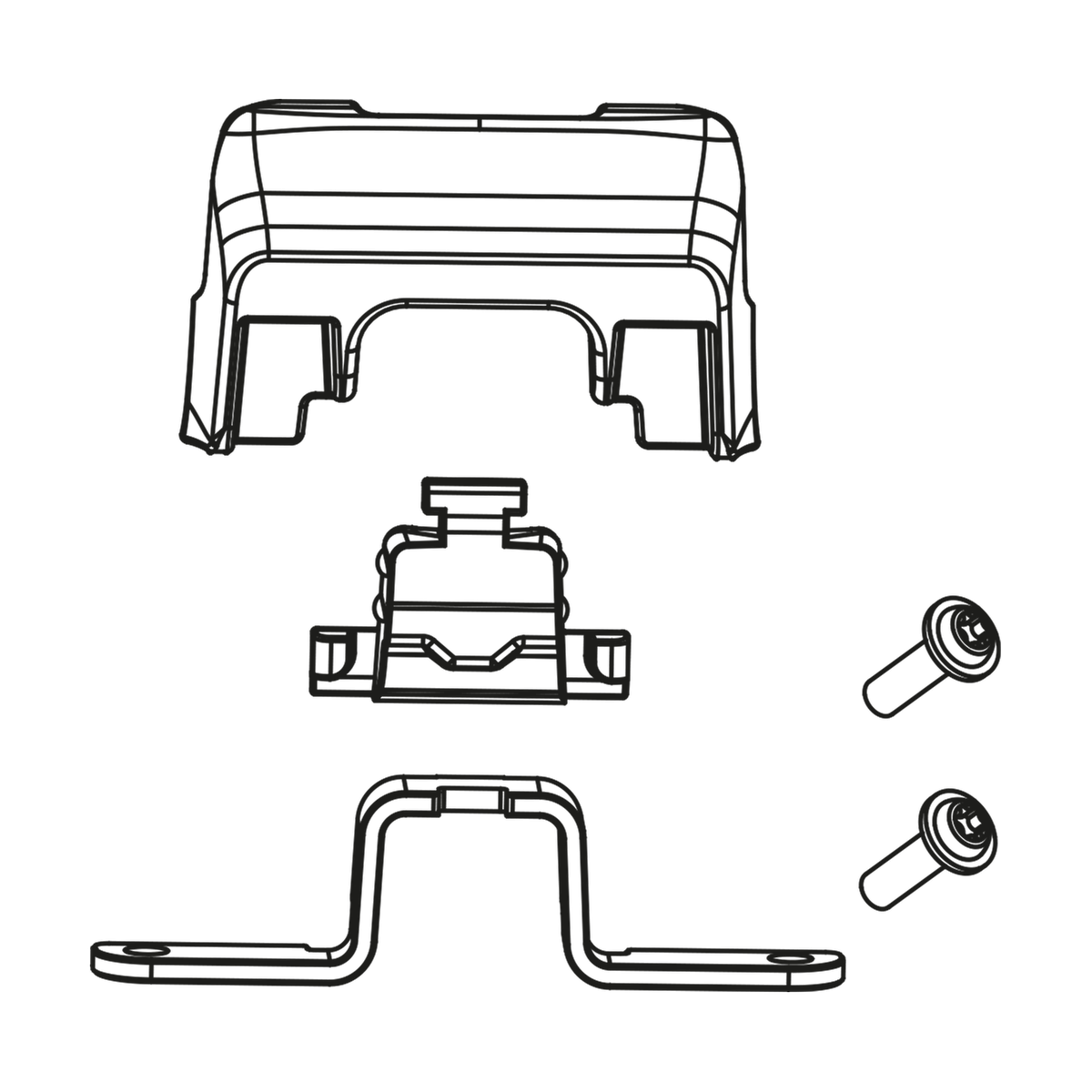 Bosch PowerPack Rahmenakku Verschlussbügel-Set 1 Bosch PowerPack Rahmenakku Verschlussbügel-Set