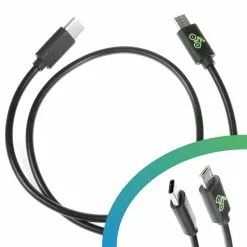 Elektrofahrrad24 E-Bike USB Ladekabel Micro B - USB C - 450mm