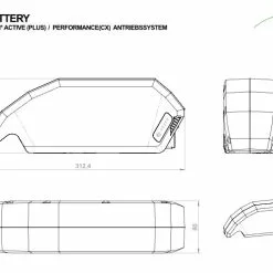 E-Bike Vision - EBV E-Bike Battery, Kompatibel Zu Bosch Active (Plus) / Performance (CX) 36 V Unterr 11 E-Bike Vision - EBV E-Bike Battery, Kompatibel Zu Bosch Active (Plus) / Performance (CX) 36 V Unterr -E-Bike Zubehör Verkaufsladen ebv e bike battery masse 2