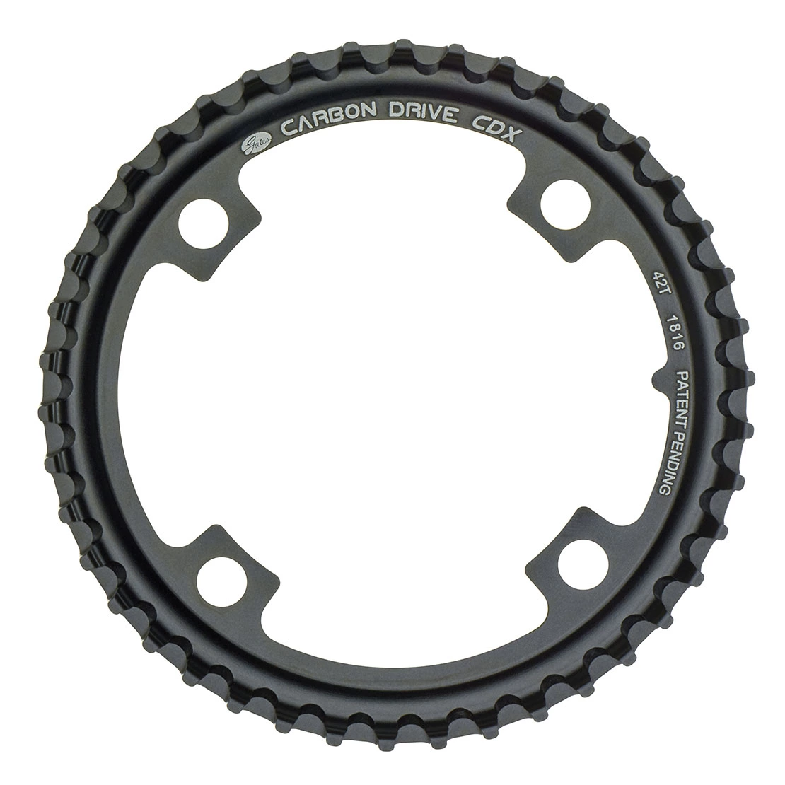 Gates Carbondrive CDX Kettenblatt Riemenscheibe 4-Loch 104mm 1 Gates Carbondrive CDX Kettenblatt Riemenscheibe 4-Loch 104mm