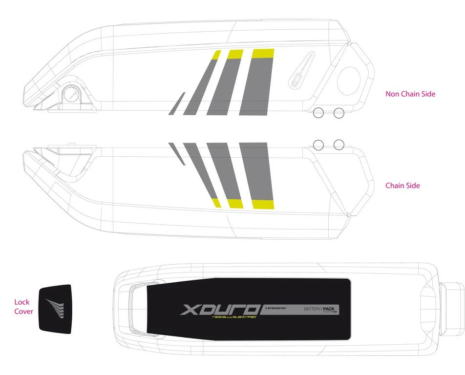 Aufkleber HAIBIKE Xduro Für Bosch-Akku 2014 / 2015 / 2016 / 2017 2 Aufkleber HAIBIKE Xduro Für Bosch-Akku 2014 / 2015 / 2016 / 2017 – Bild 2