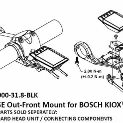 K-Edge Bosch Kiox Out-Front Displayhalter -E-Bike Zubehör Verkaufsladen k edge bosch kiox out front displayhalter 1172024 7627