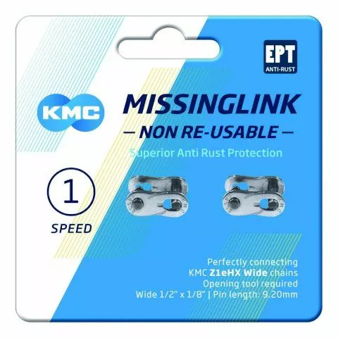 KMC Z1eHX Wide EPT MissingLink Kettenverschluss 1 KMC Z1eHX Wide EPT MissingLink Kettenverschluss