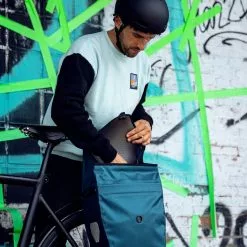 Ortlieb Velo-Shopper Gepäckträgertasche -E-Bike Zubehör Verkaufsladen ortlieb velo shopper petrol schultergurt