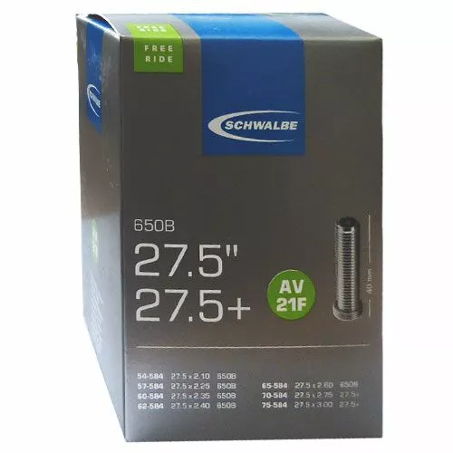 Schwalbe Schlauch AV21F Freeride 27,5+" 1 Schwalbe Schlauch AV21F Freeride 27,5+"