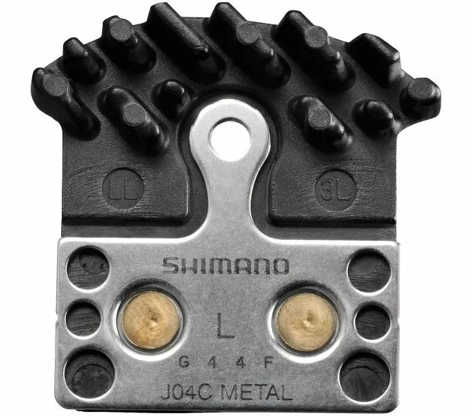 SHIMANO Disc Brake Pad J04C Metal With Cooling Fins 1 SHIMANO Disc Brake Pad J04C Metal With Cooling Fins