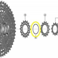 SHIMANO Distanzring Y-1X400300 Für XTR CS-M9100 Kassette