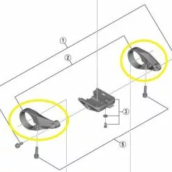 SHIMANO Lenkerschelle (rechts+links) Für STEPS Display SC-E6100