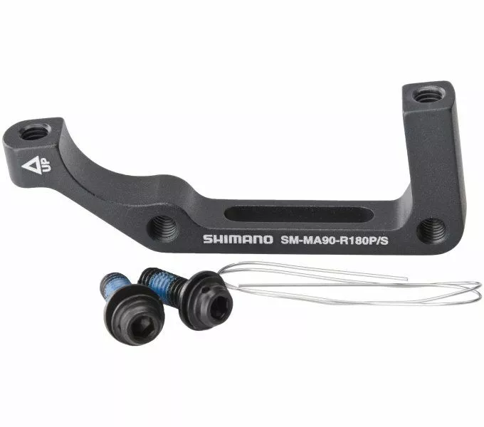 SHIMANO XTR Scheibenbremsadapter IS - Postmount 180mm Bremsscheibe 1 SHIMANO XTR Scheibenbremsadapter IS - Postmount 180mm Bremsscheibe