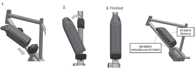 Shimano E-Bike Batteriehalter STePS SM-BME61 Für Rahmen-Akku – Bild 4