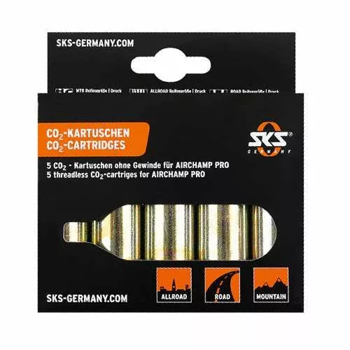 SKS CO2-Kartuschenset 16g Ohne Gewinde Für Airchamp 1 SKS CO2-Kartuschenset 16g Ohne Gewinde Für Airchamp