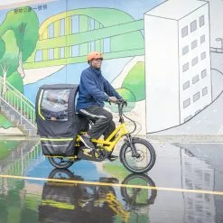 Tern Storm Shield - Verdeck -E-Bike Zubehör Verkaufsladen tern storm shield im einsatz 1