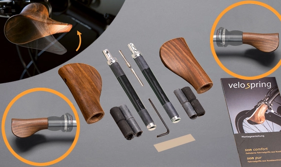 Velospring Fahrradgriff Sen Comfort - Gefedert 6 Velospring Fahrradgriff Sen Comfort - Gefedert – Bild 6